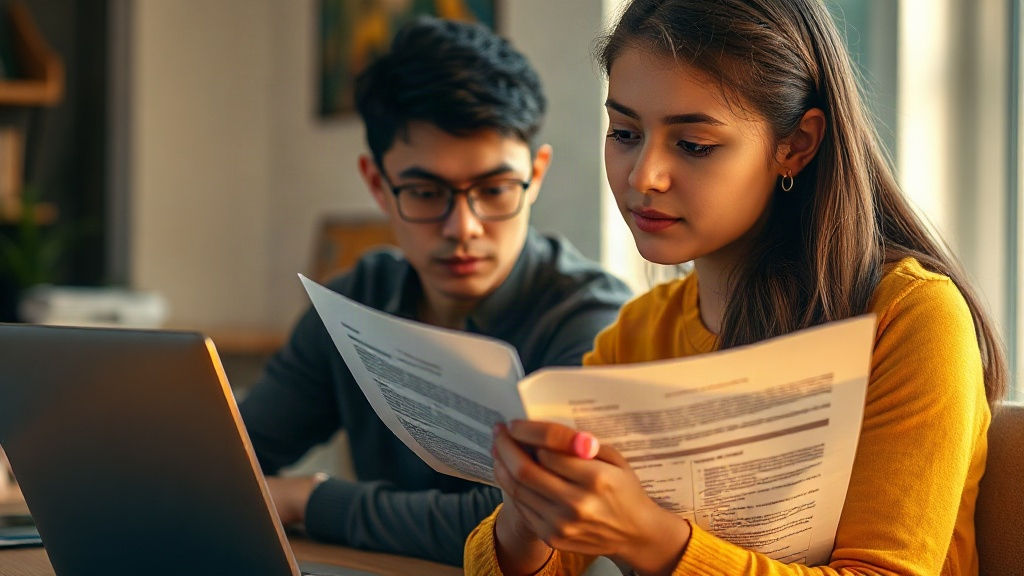 Estudiante verificando en papel los datos de un resumen generado con inteligencia artificial