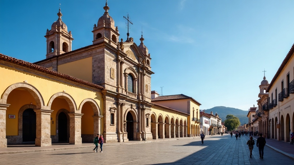 Centro histórico de San Miguel de Tucumán con la Casa Histórica de la Independencia en un día soleado